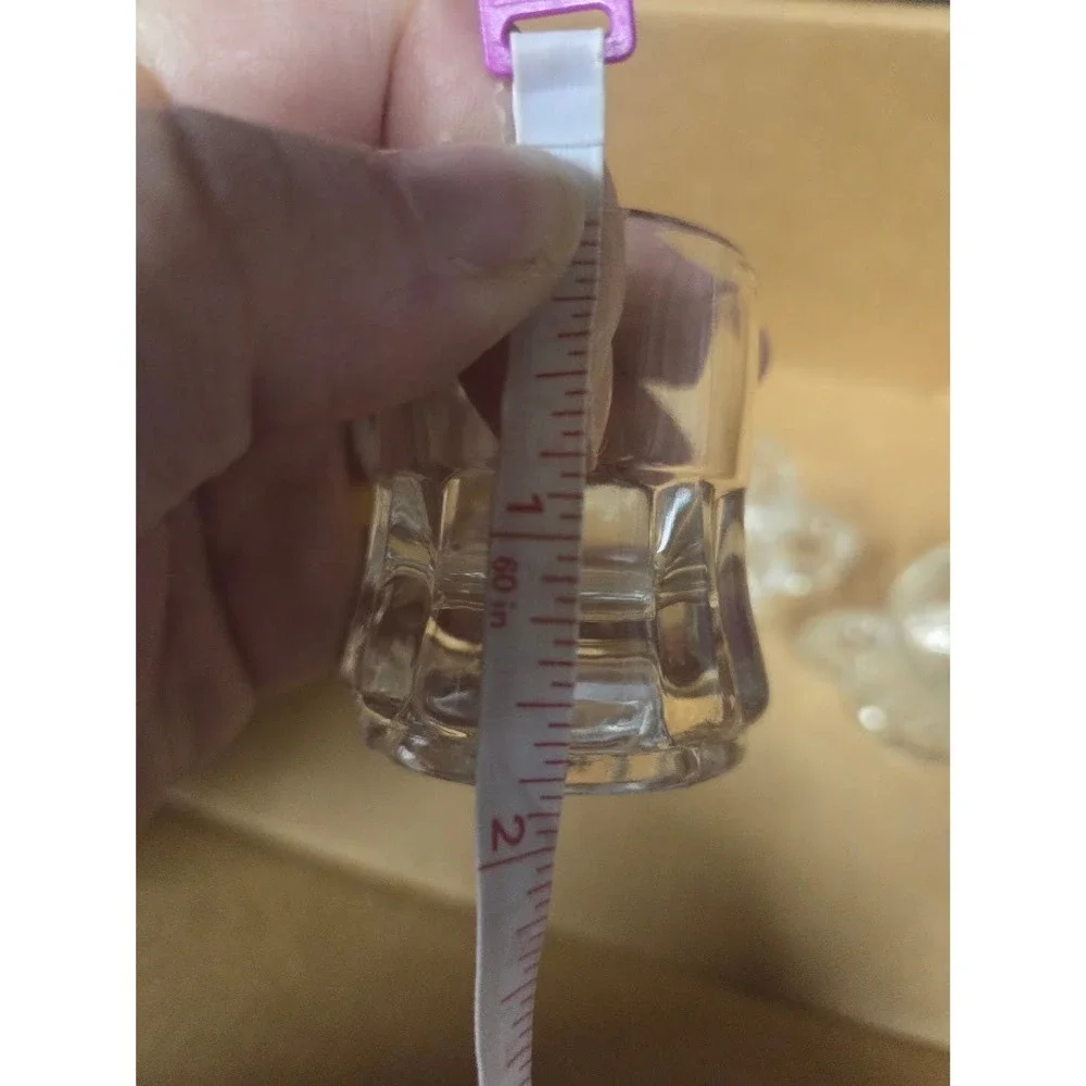 Set of 3 Federal Glass Mini Beer Mug Shot Glasses Clear Paneled 2 Inch Vintage